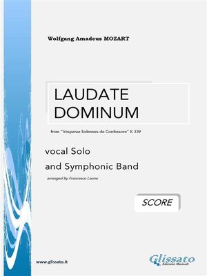 cover image of "Laudate Dominum" by W.A.Mozart  (SCORE)